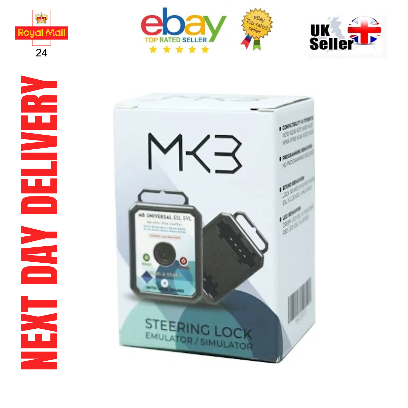 For Mercedes ESL ELV Steering Lock Emulator FBS3 W906 W639 W203 W211 W169 W164 - Mat-Emulators