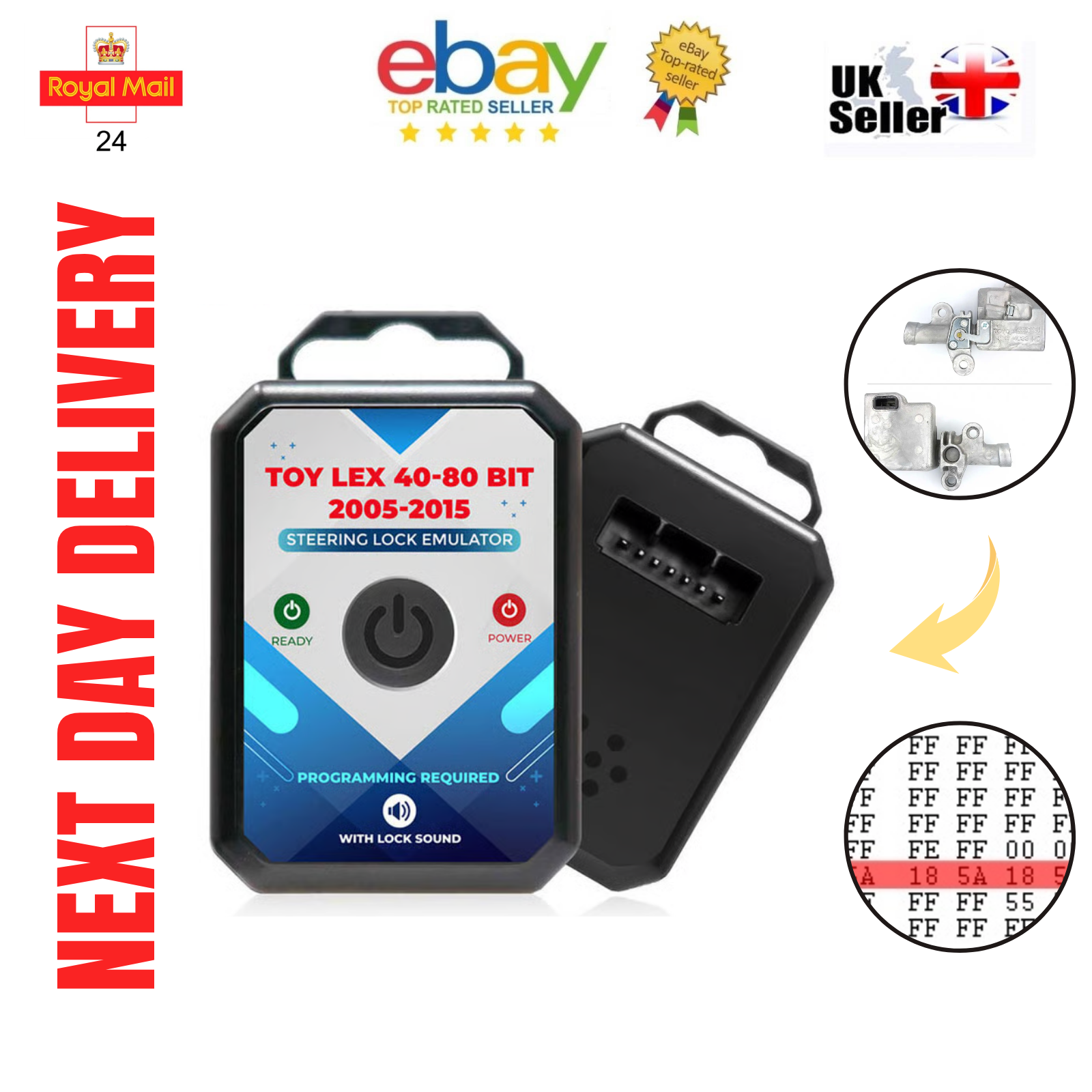 For Toyota Lexus 40-80 BIT 2005-2019 ESL ELV Steering Lock Diagnostic Emulator - Mat-Emulators