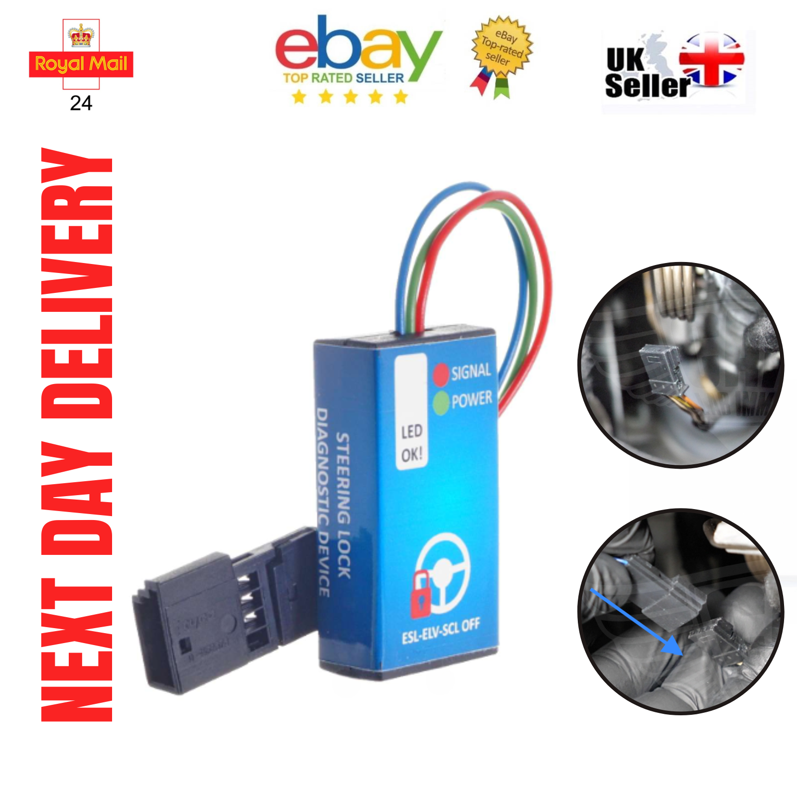 For BMW Series 1 2 3 5 6 MINI R55 R56 ESL ELV Steering Lock Emulator CAS 2 CAS 3 - Mat-Emulators