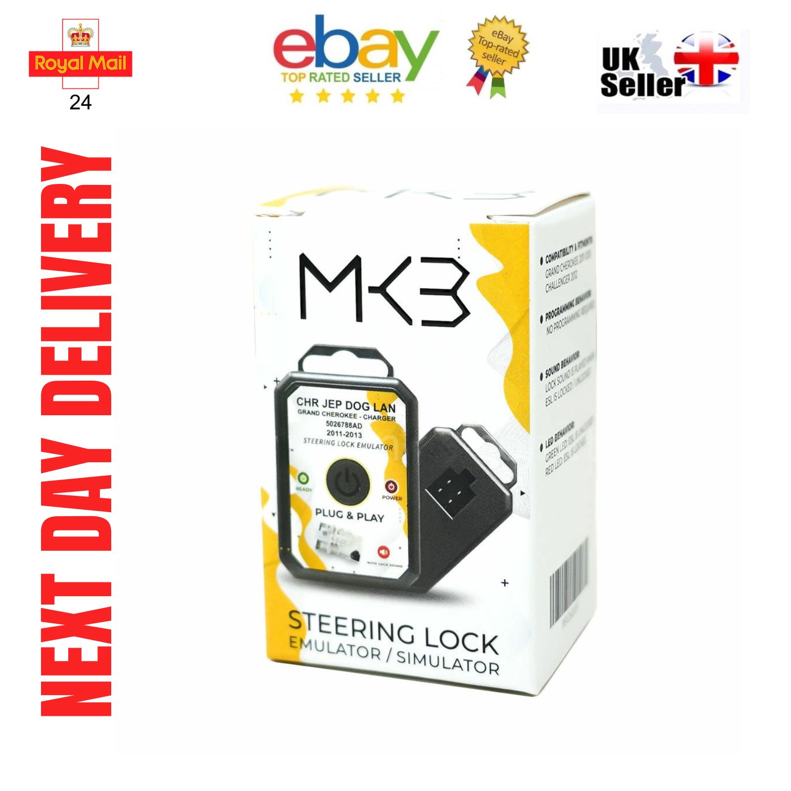 For Chrysler Jeep Grand Cherokee Dodge 2011-2013 Steering Lock Emulator - Mat-Emulators