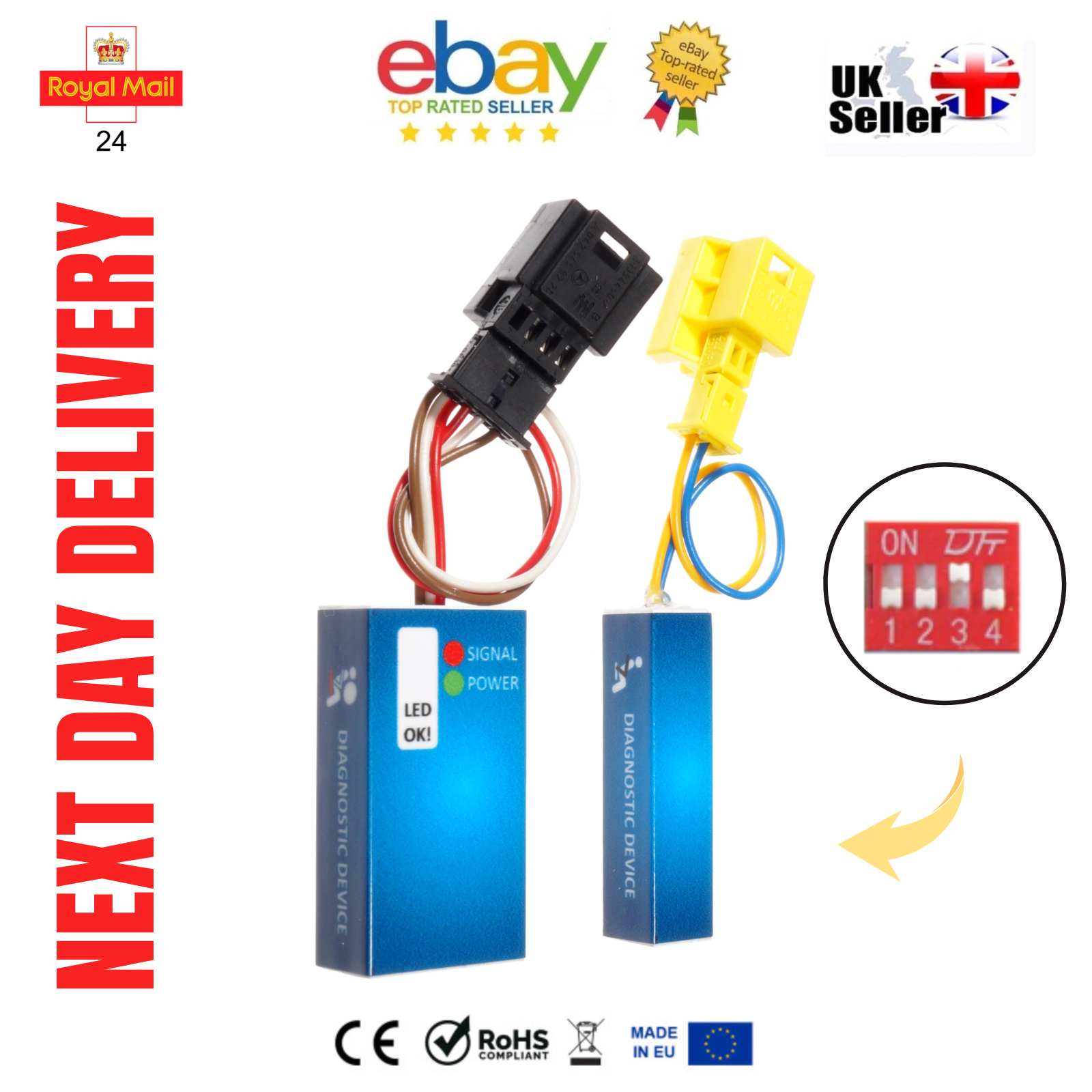 For Mercedes CLK W209 2004/5 - 2009 Passenger Seat Occupancy Mat Sensor Emulator - Mat-Emulators