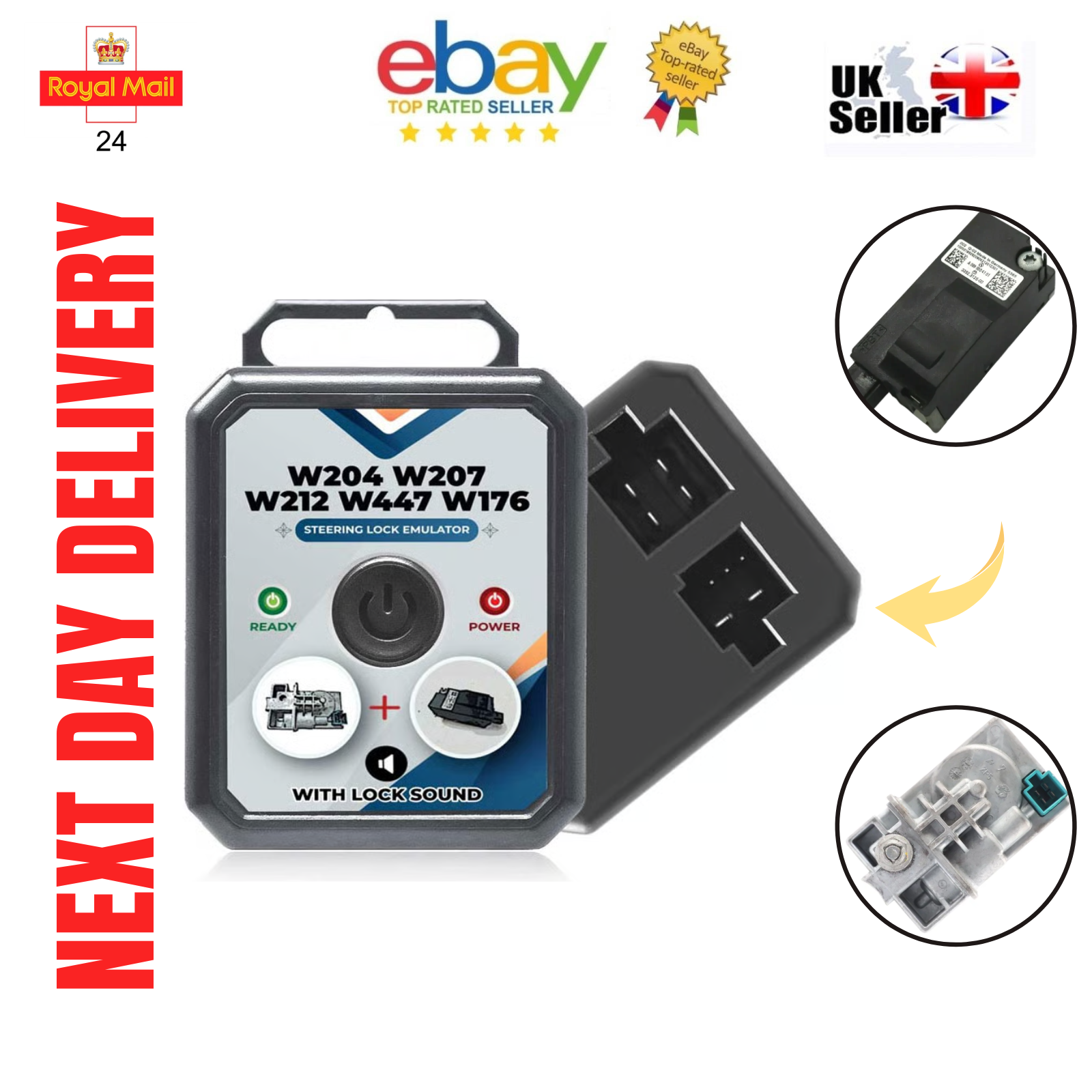 For Mercedes E‑Class W207 2009–2017 ESL ELV Steering Lock Diagnostic Emulator - Mat-Emulators