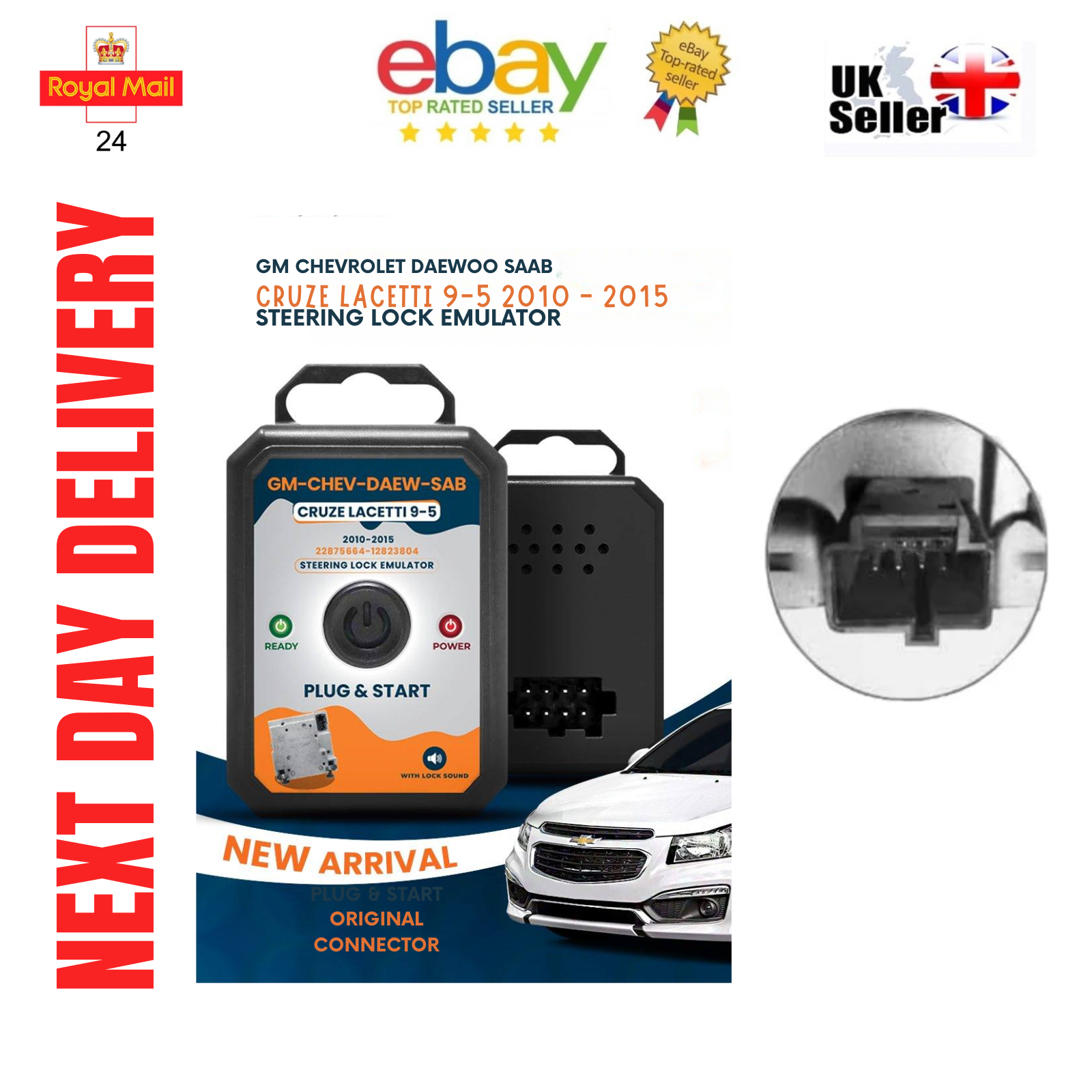 For Chevrolet Cruze, Lacetti, Daewoo, Saab 9-5 ELV ESL Steering Lock Emulator - Mat-Emulators