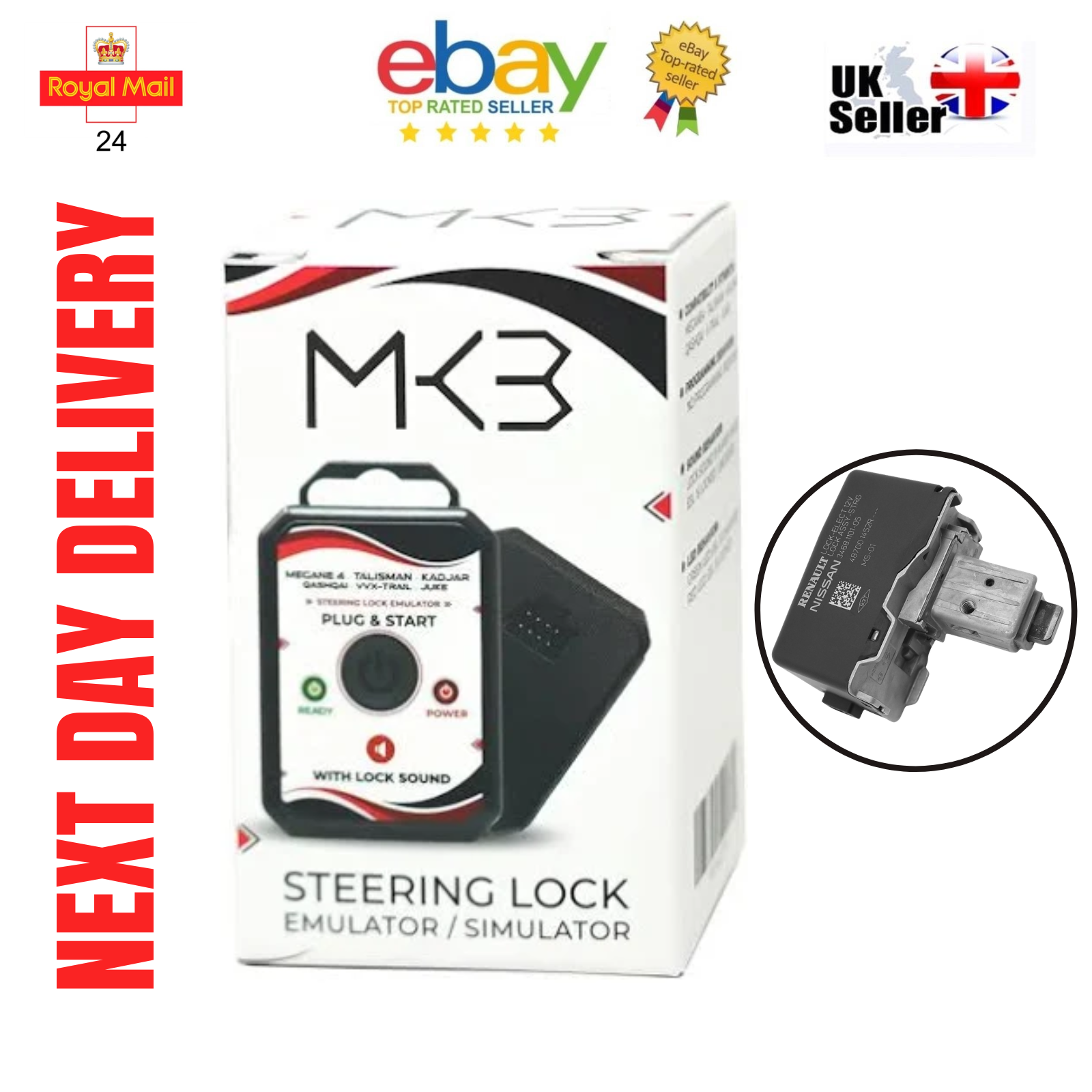 ESL ELV Steering Lock Diagnostic Emulator For Renault Captur 2016–2020 - Mat-Emulators