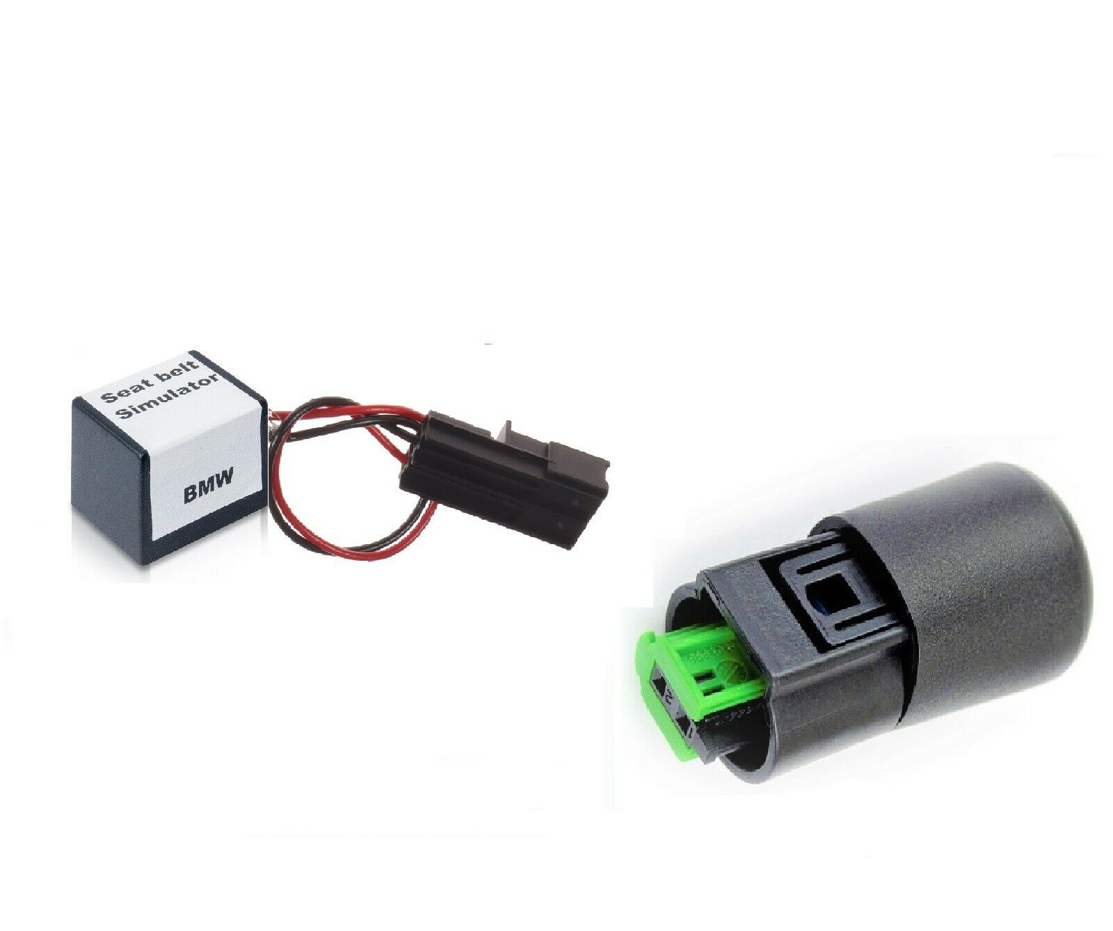 For BMW E60 E61 PASSENGER SEAT OCCUPANCY BYPASS MAT SENSOR + SEAT BELT SIMULATOR - Mat-Emulators