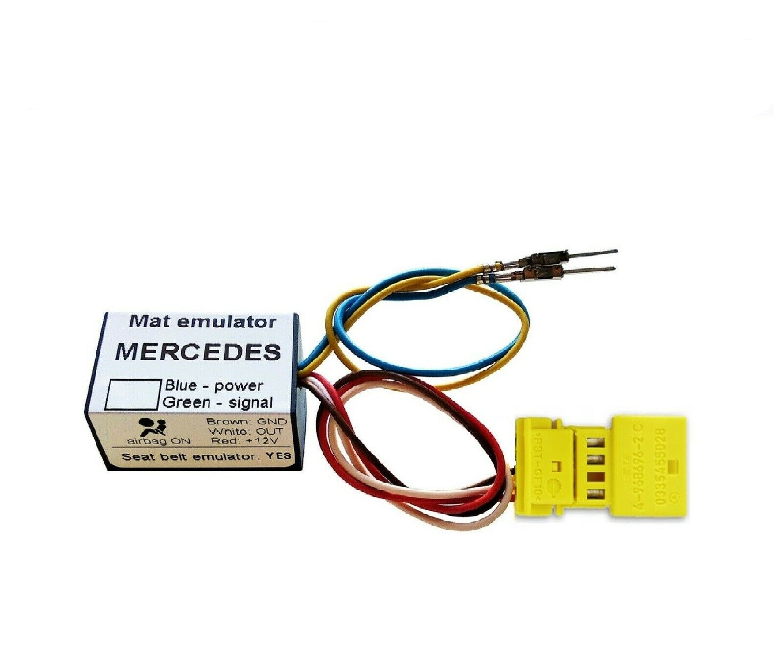 For Mercedes A W169 B W245 3 wired mat Bypass Seat Occupancy Mat Sensor Emulator - Mat-Emulators