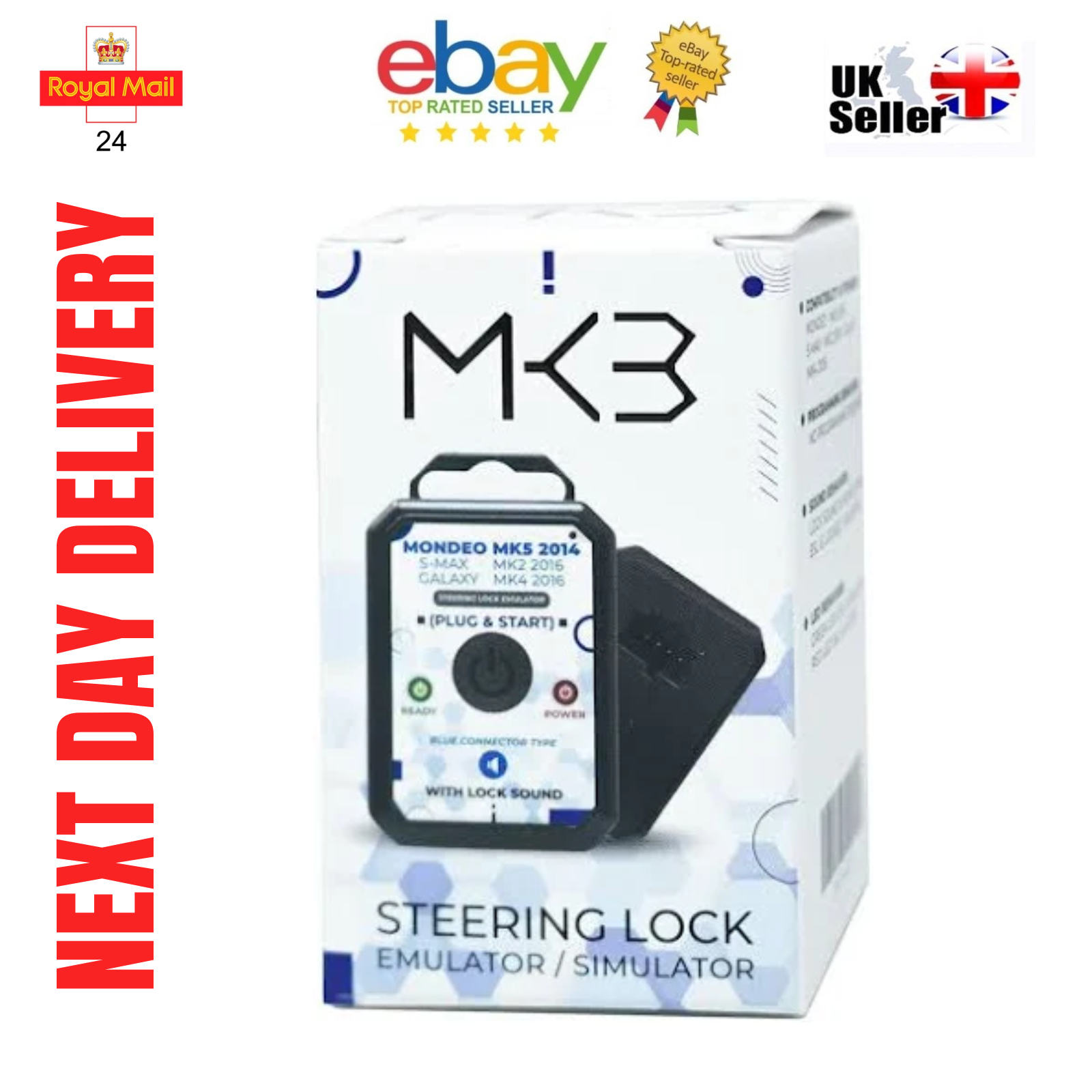 For Ford S‑MAX Mk2 2015 - 2023 Steering Lock Diagnostic Emulator DS7T‑15607 - Mat-Emulators
